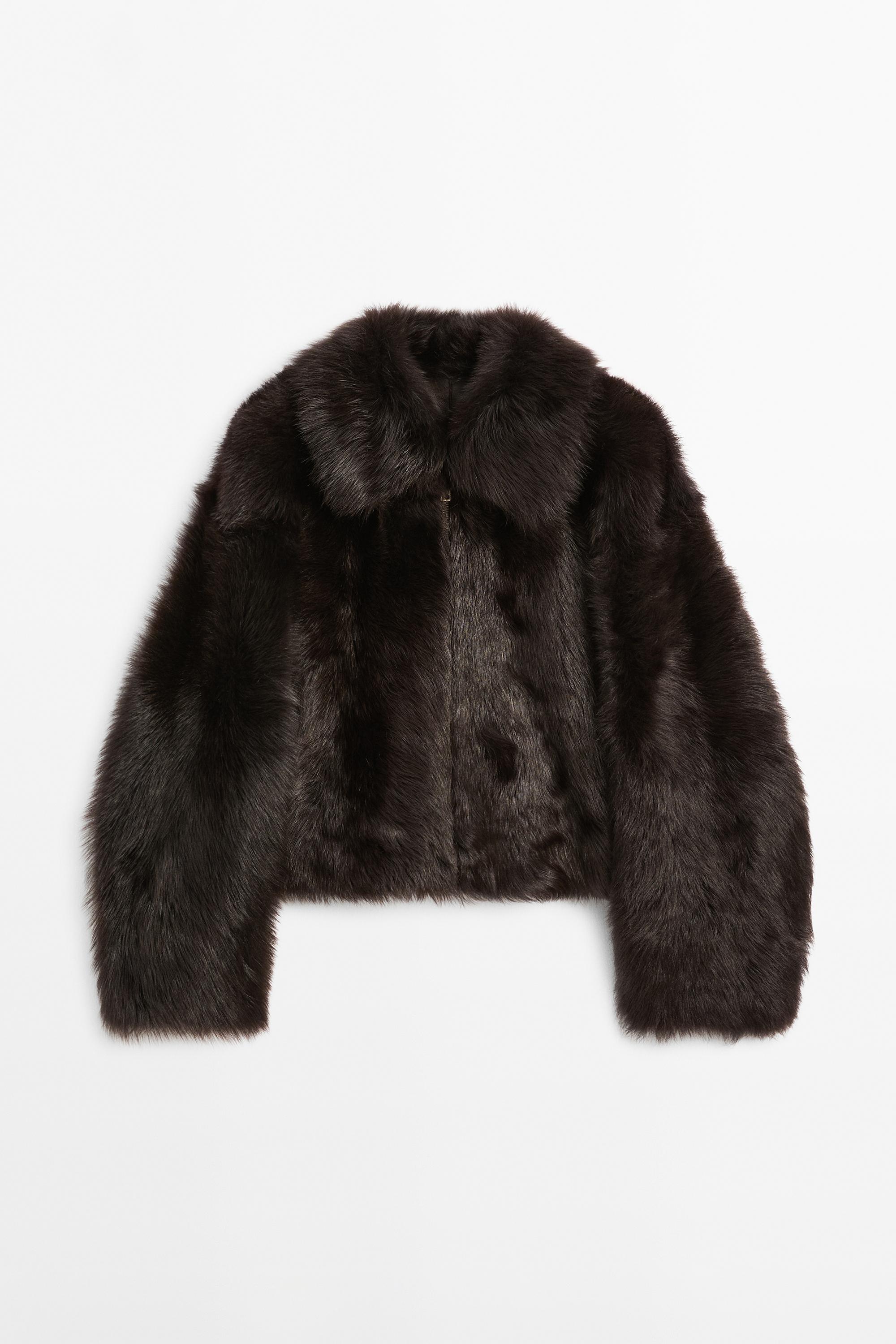 Veste courte en peau